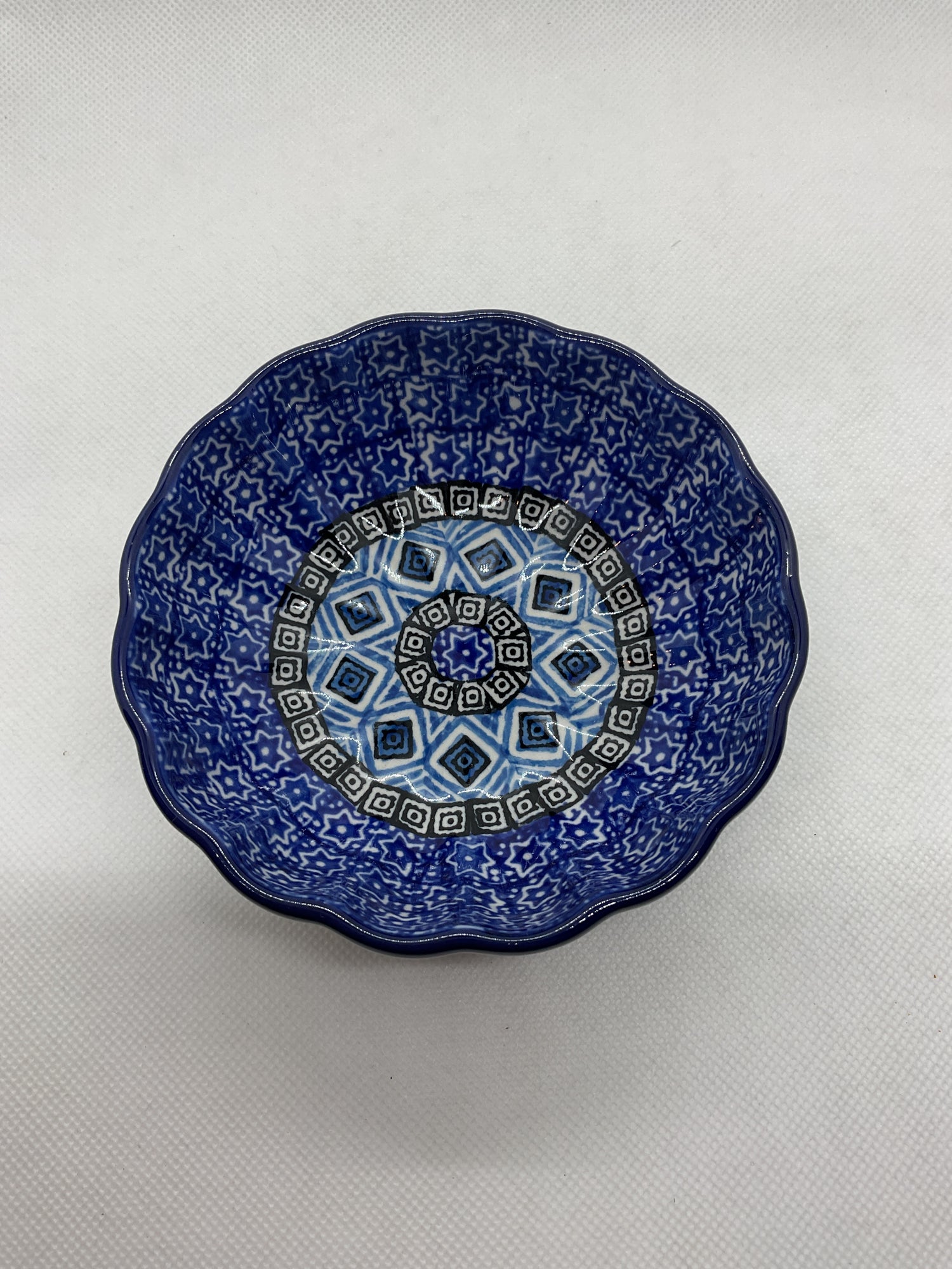 Aztec Sky Scalloped Bowl 4.5&quot;