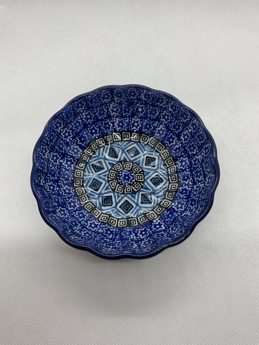 Aztec Sky Scalloped Bowl 4.5"