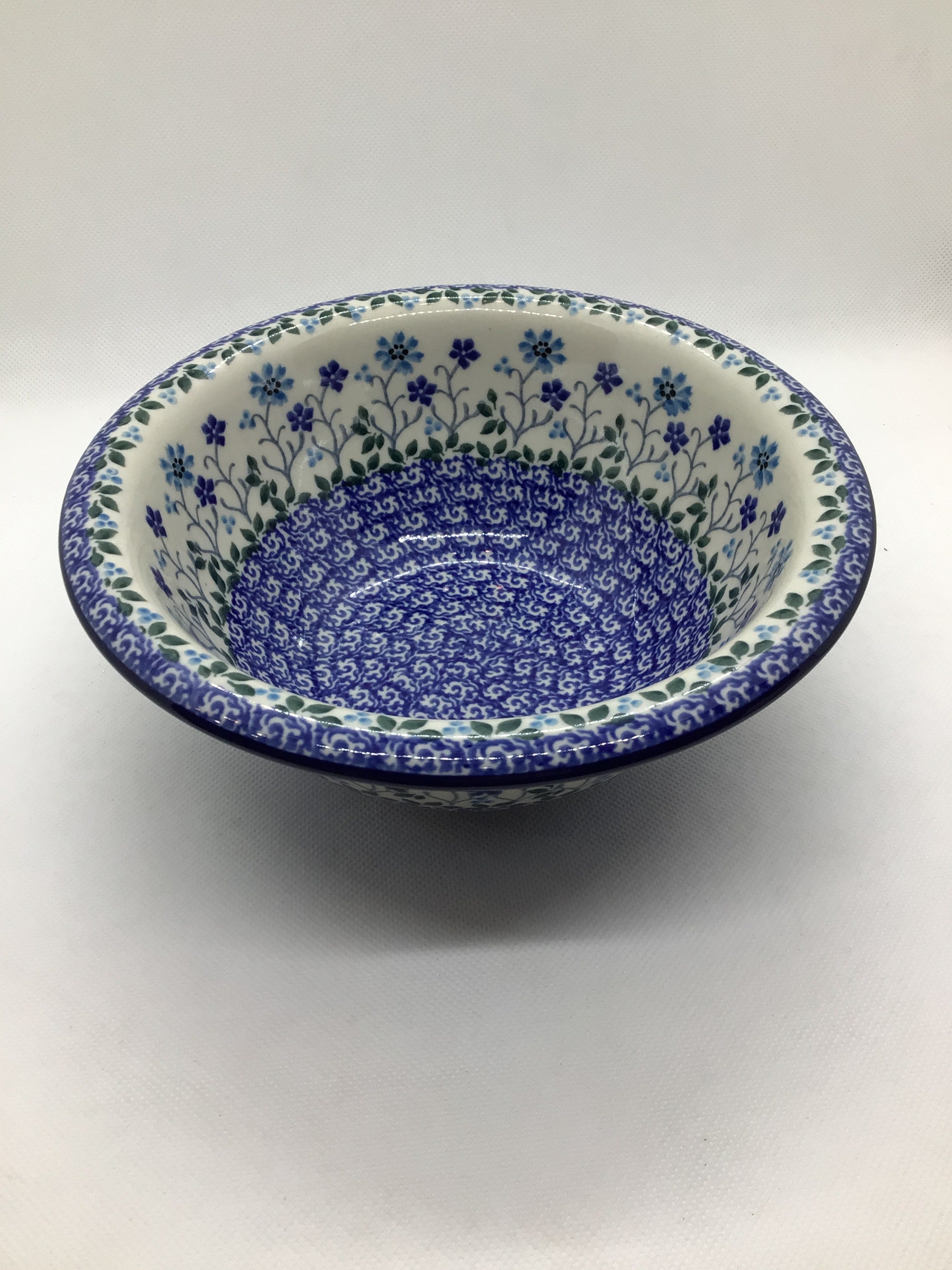 Georgia Blue Bowl with Brim 7&quot;