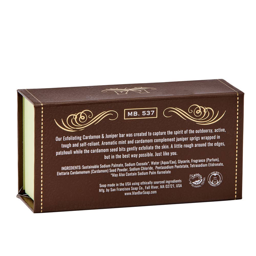 Cardamon &amp; Juniper Exfol. Man Bar