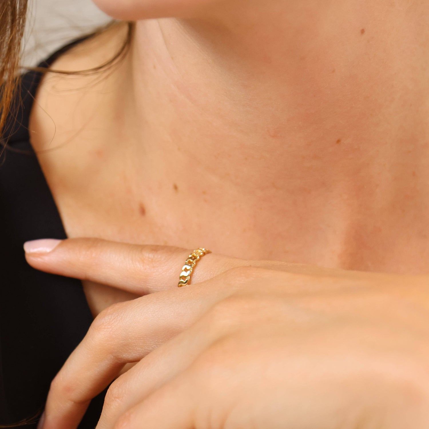 GoldFi - 18k Gold Filled 2.5mm Cuban Chain Ring