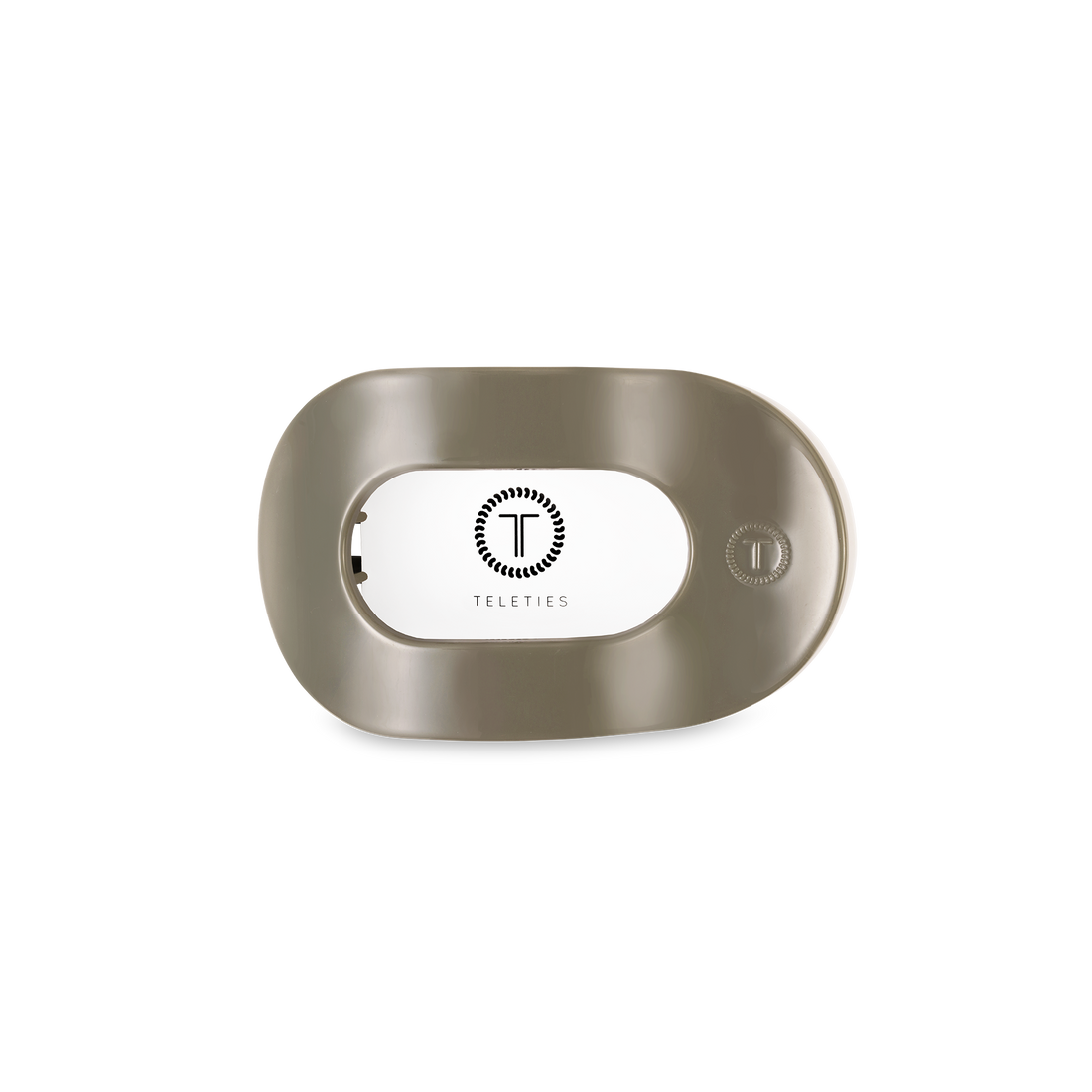 TELETIES - Flat Round Hair Clip | Small | Sage It Ain&