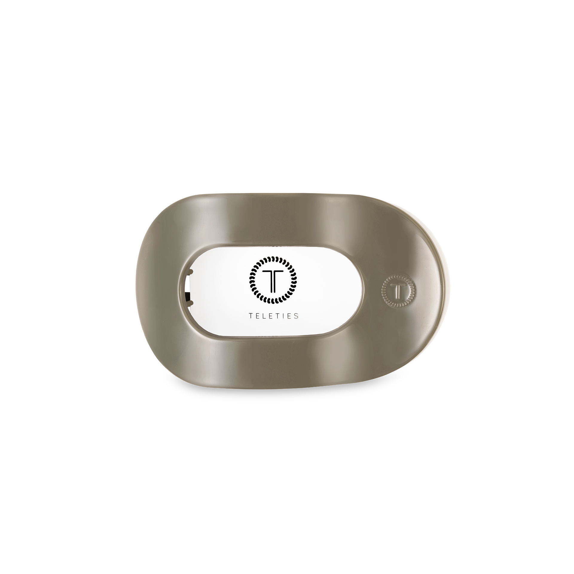 TELETIES - Flat Round Hair Clip | Small | Sage It Ain&