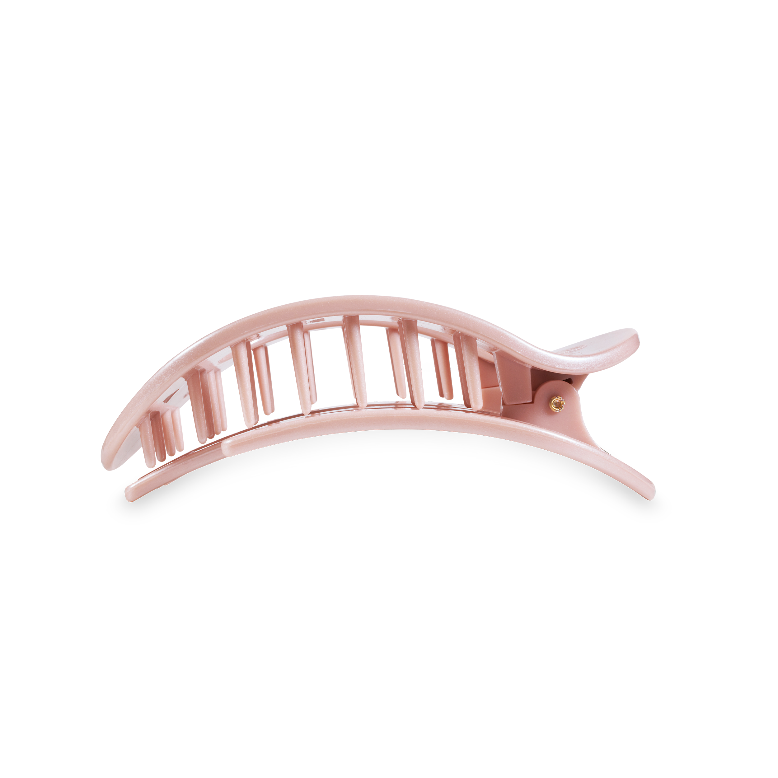 Round Flat Hair Clip | Medium | Pearly Pink