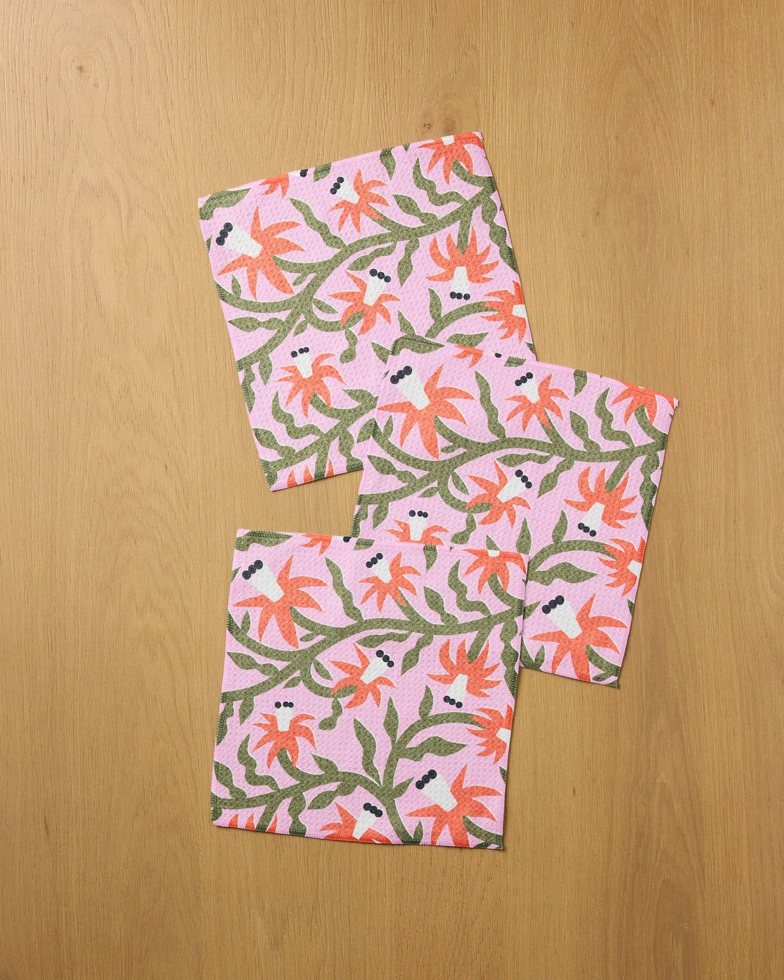 Geometry - Graphic Flowers Dishcloth Set