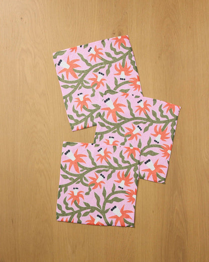Geometry - Graphic Flowers Dishcloth Set