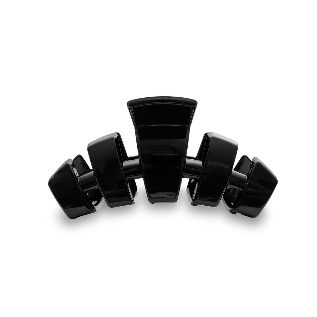TELETIES - Classic Hair Clip | Med. | Jet Black
