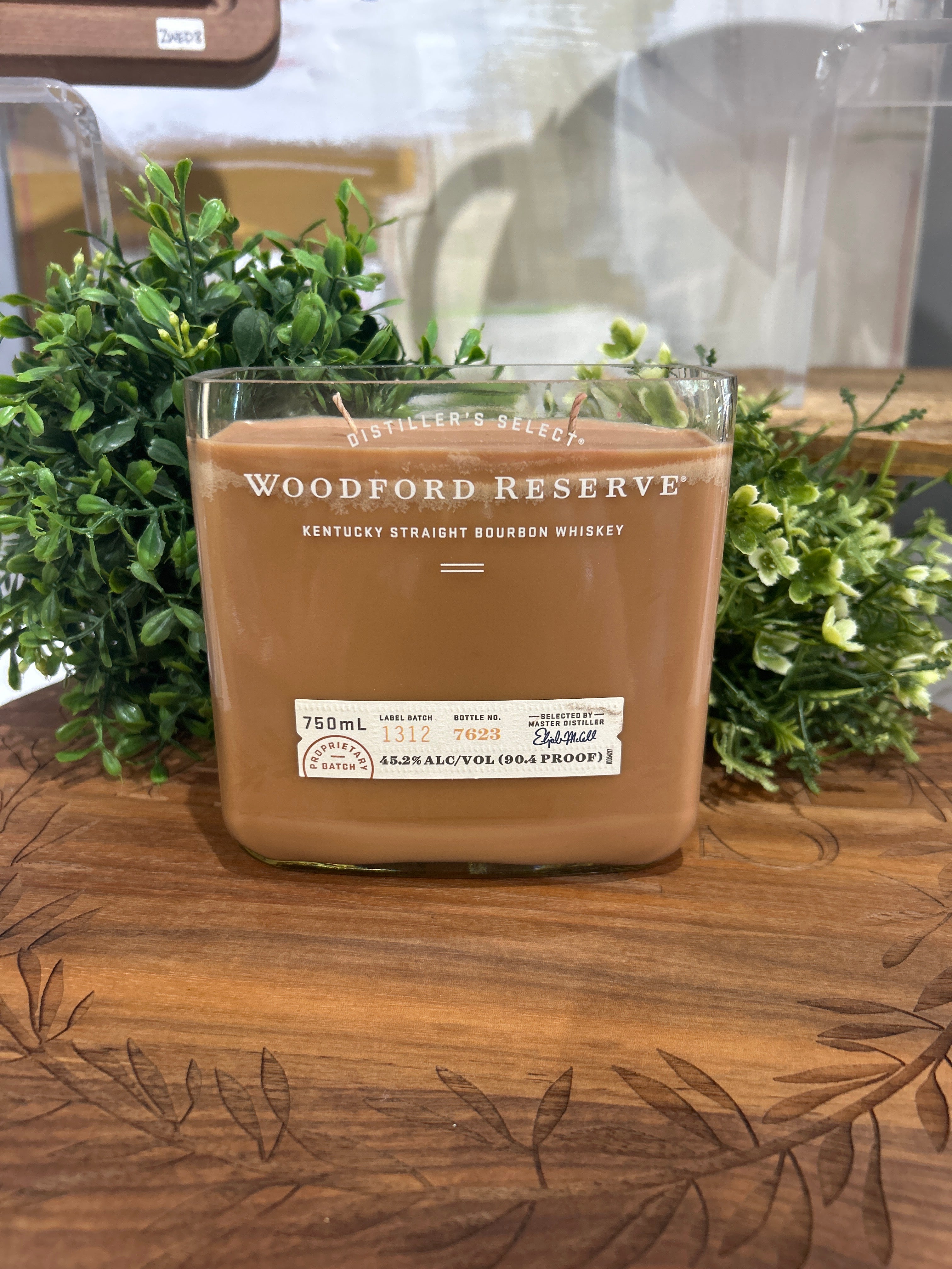 Bourbon Bottle Candle