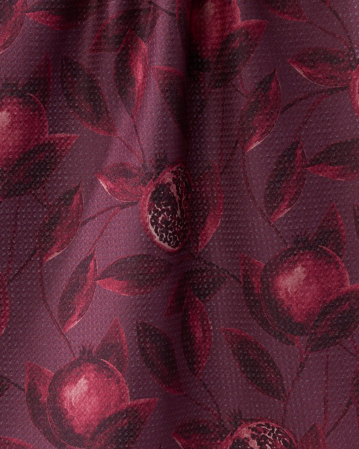 Geometry - Rich Garnet Tea Towel