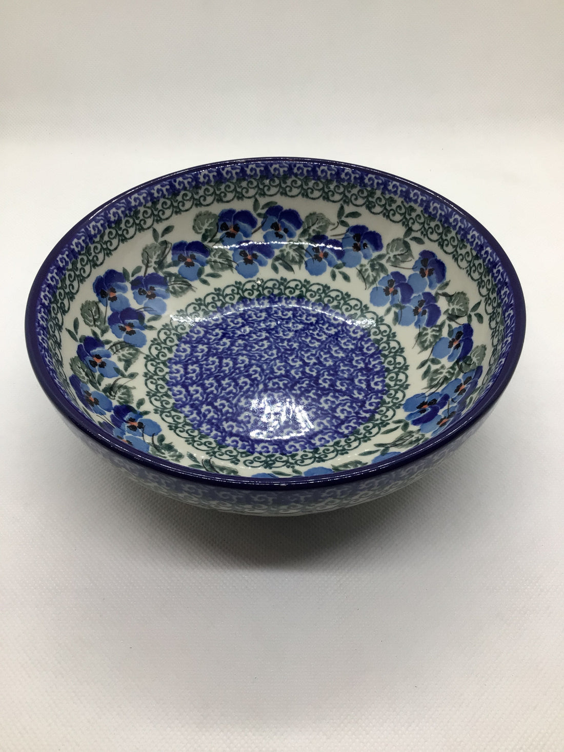 Winter Viola Shallow Cereal Bowl 7&quot;