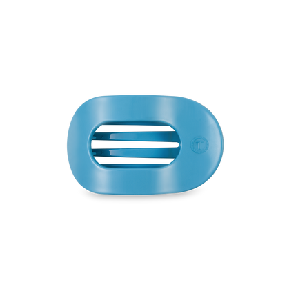 TELETIES - Flat Round Hair Clip | Small | Summer Sky