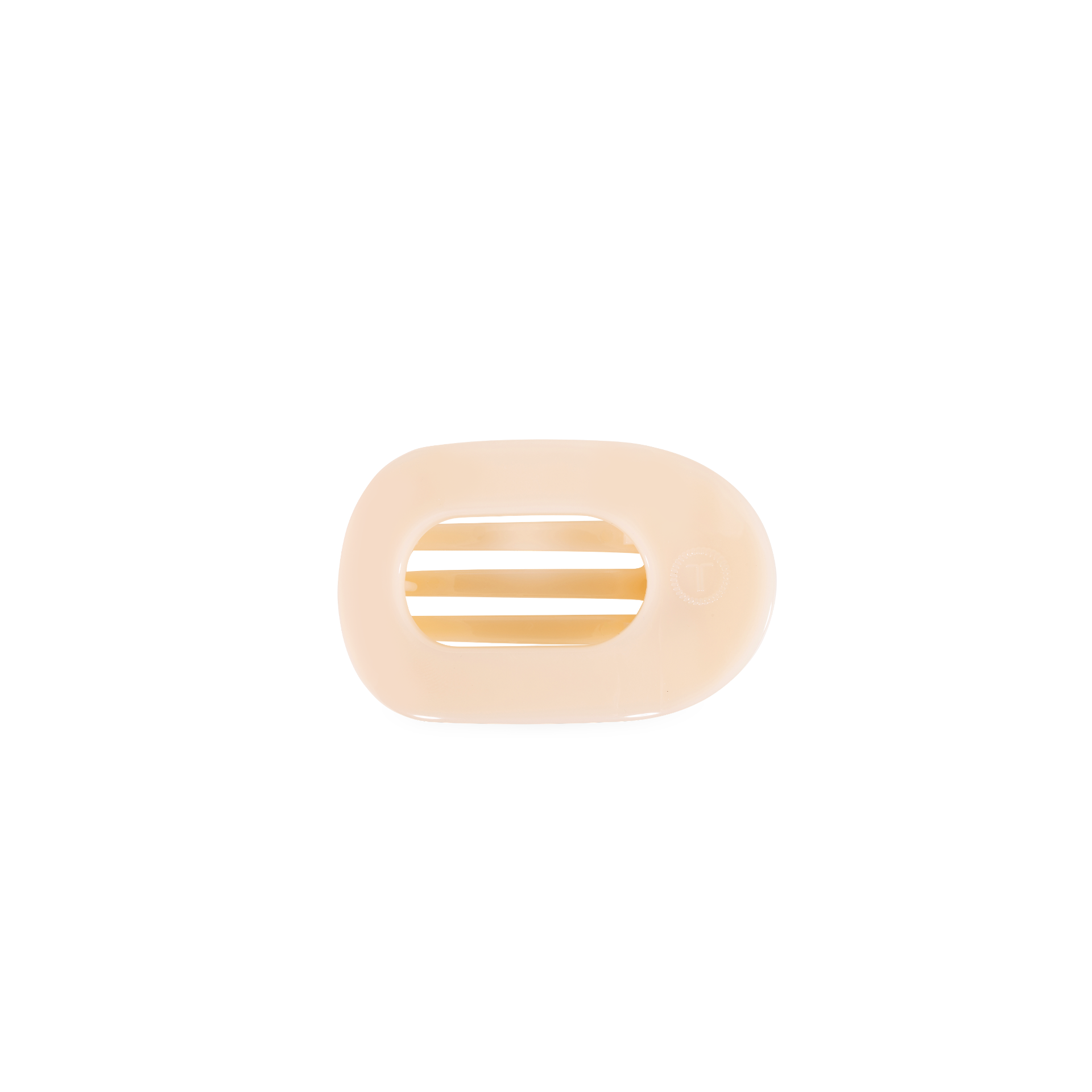 TELETIES - Almond Beige | Tiny | Flat Round Clip