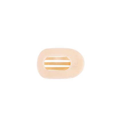 TELETIES - Almond Beige | Tiny | Flat Round Clip