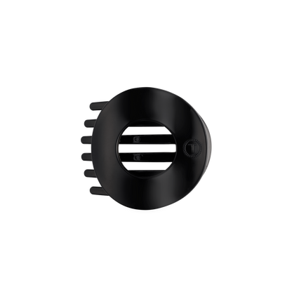 TELETIES - Jet Black | Medium | Flat Circle Hair Clip