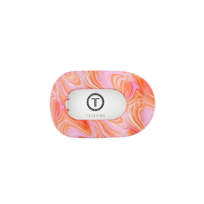 TELETIES - Just Keep Swimming | Small | Flat Round Hair Clip