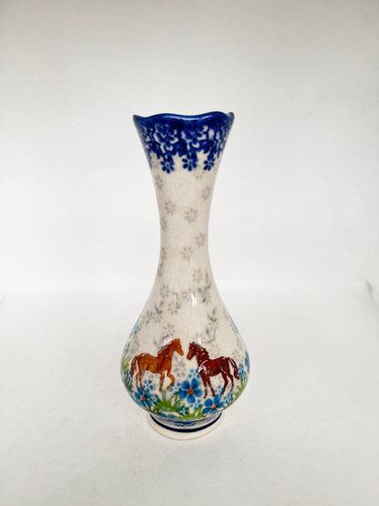 KALICH Bluegrass Beauties Teardrop Vase  6.5"