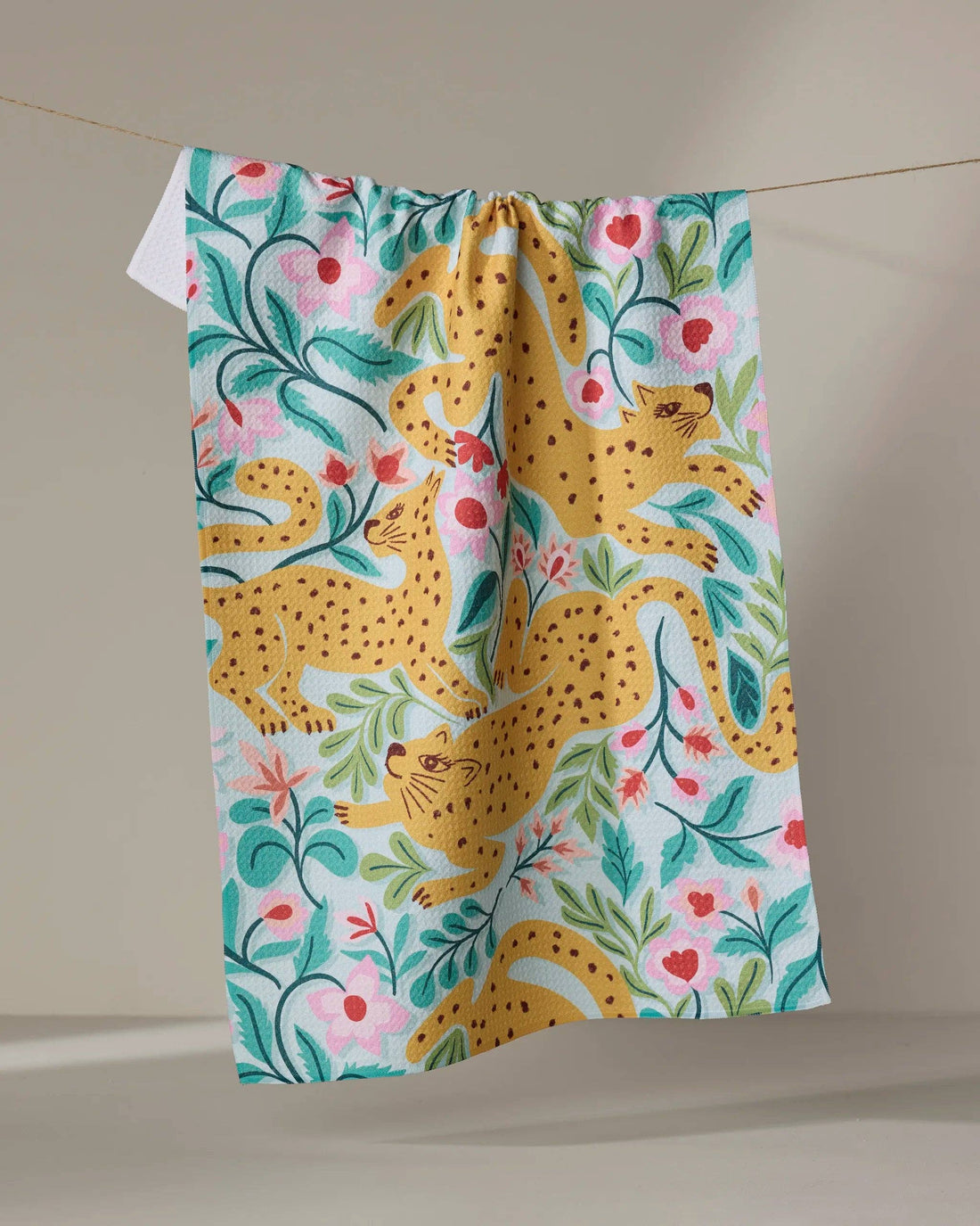 Geometry - Cheetah Haven Tea Towel