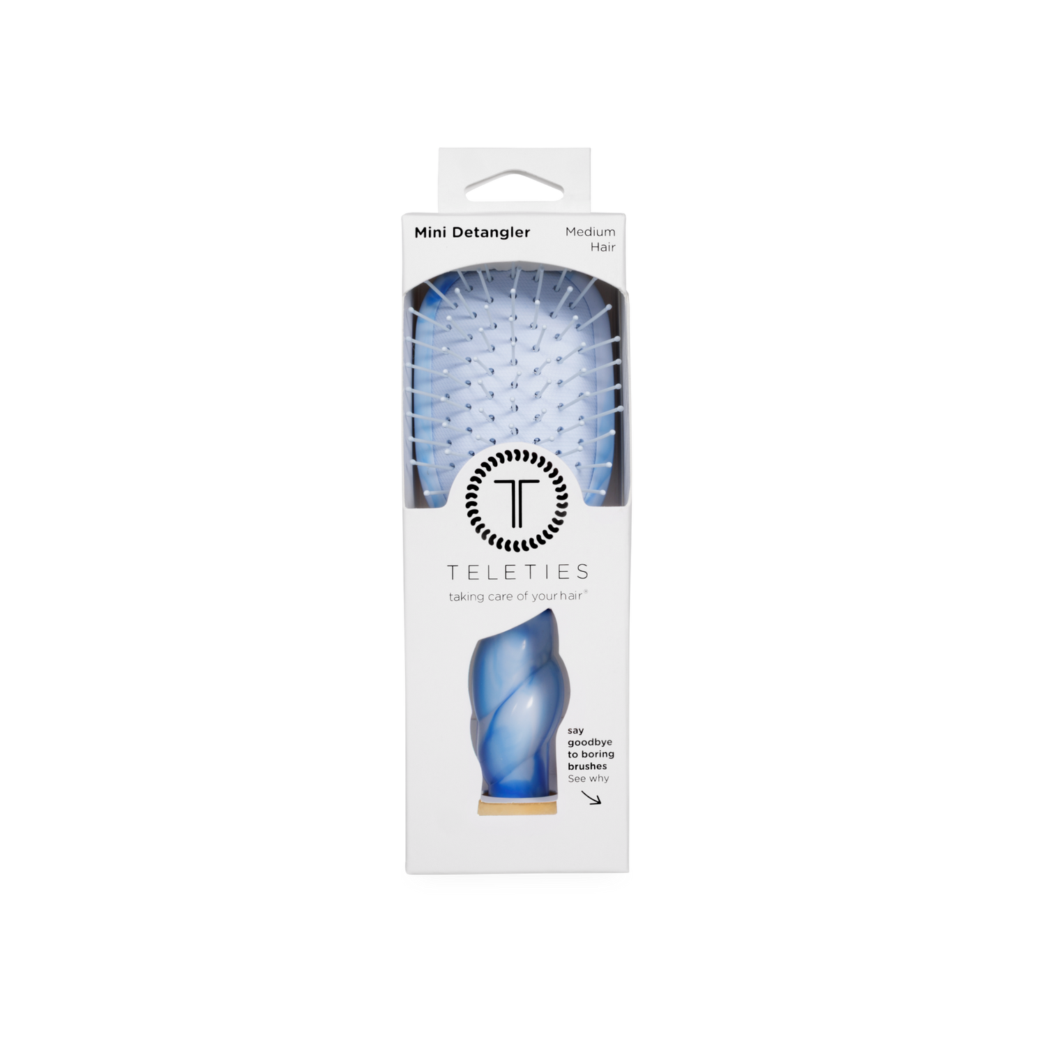 TELETIES - Mini Detangler Brush | Medium | Tide &amp; True