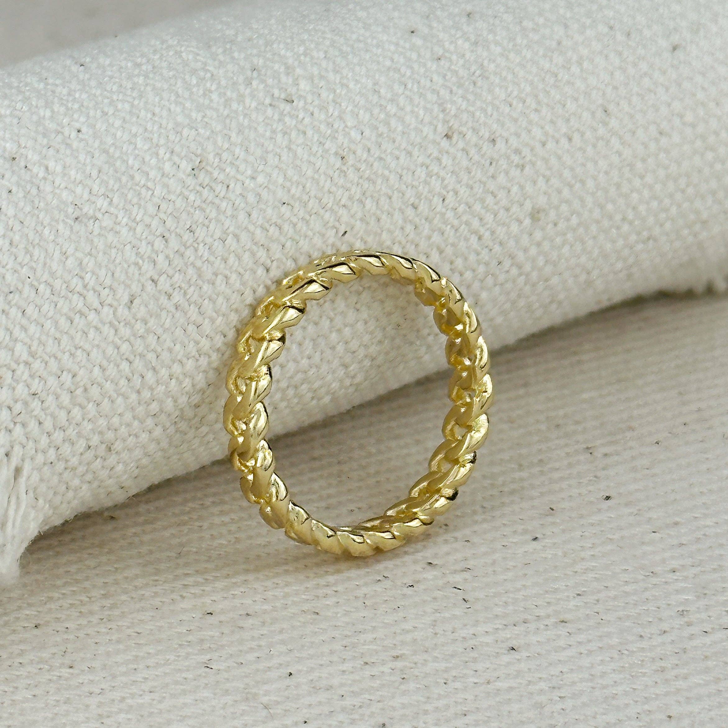 GoldFi - 18k Gold Filled 2.5mm Cuban Chain Ring