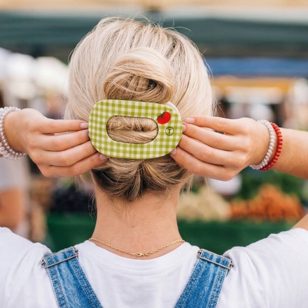 TELETIES - Flat Round Hair Clip | Large | Locally Grown