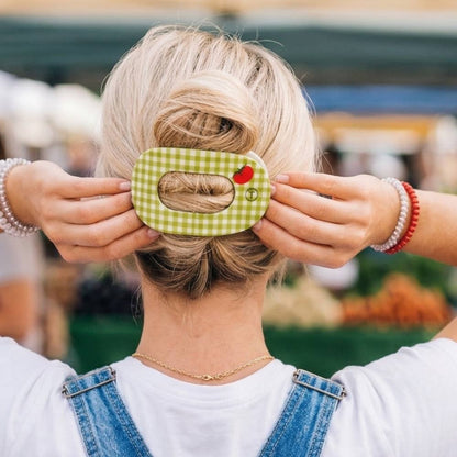 TELETIES - Flat Round Hair Clip | Large | Locally Grown