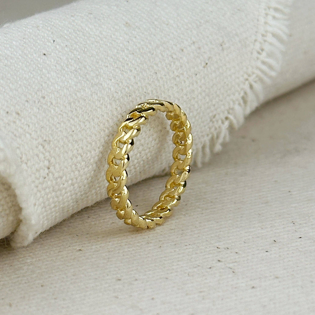 GoldFi - 18k Gold Filled 2.5mm Cuban Chain Ring