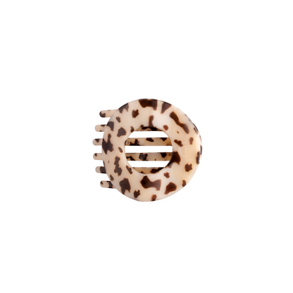 TELETIES - Blonde Tortoise | Small | Flat Circle Hair Clip