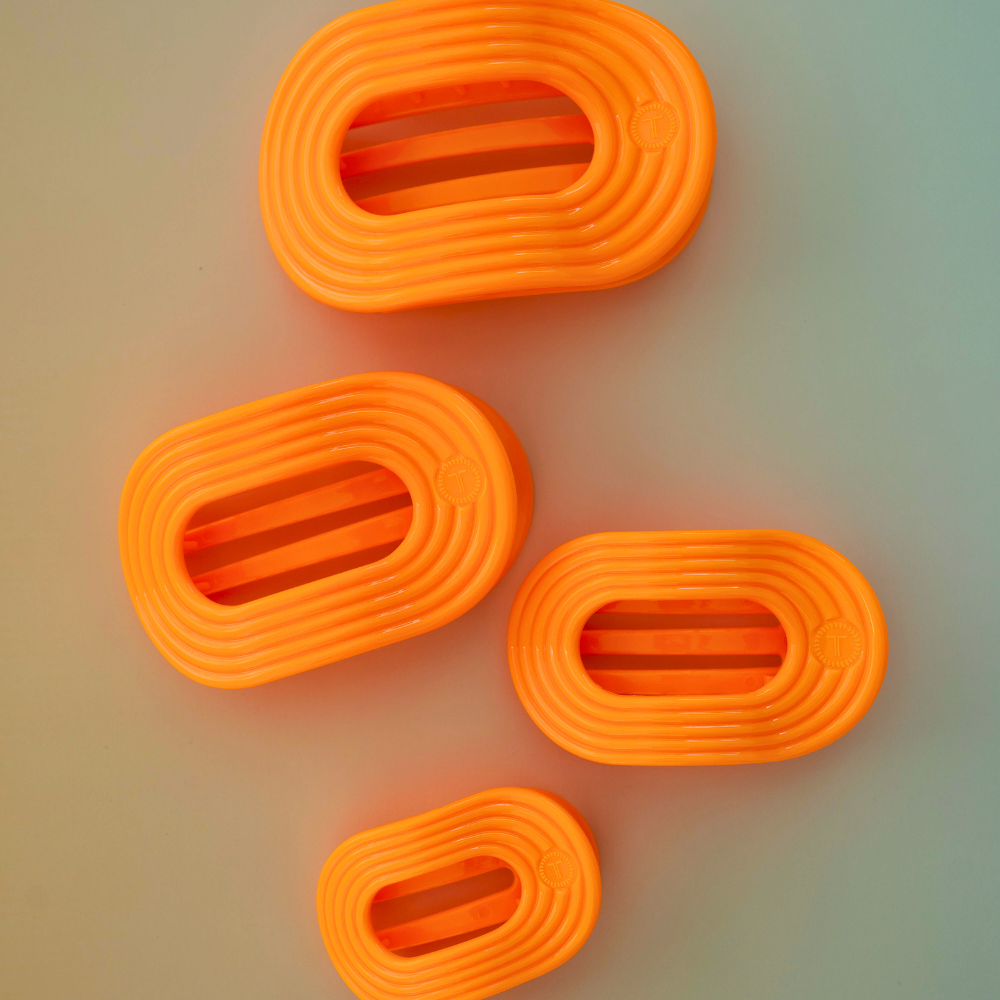 TELETIES - Flat Round Hair Clip | Tiny | Day Rave