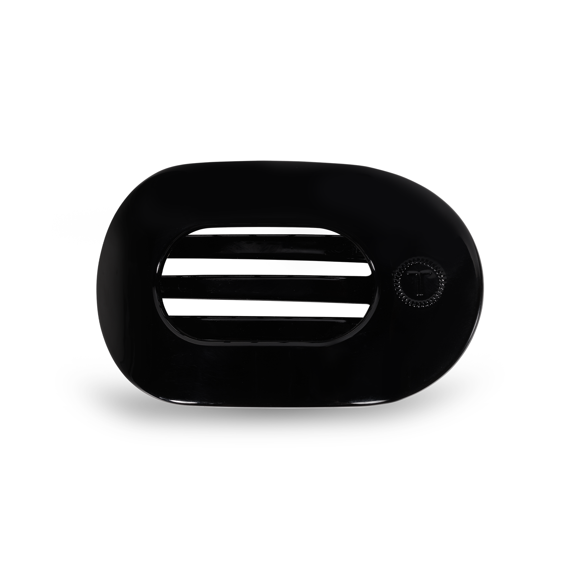Round Flat Hair Clip | Small | Jet Black