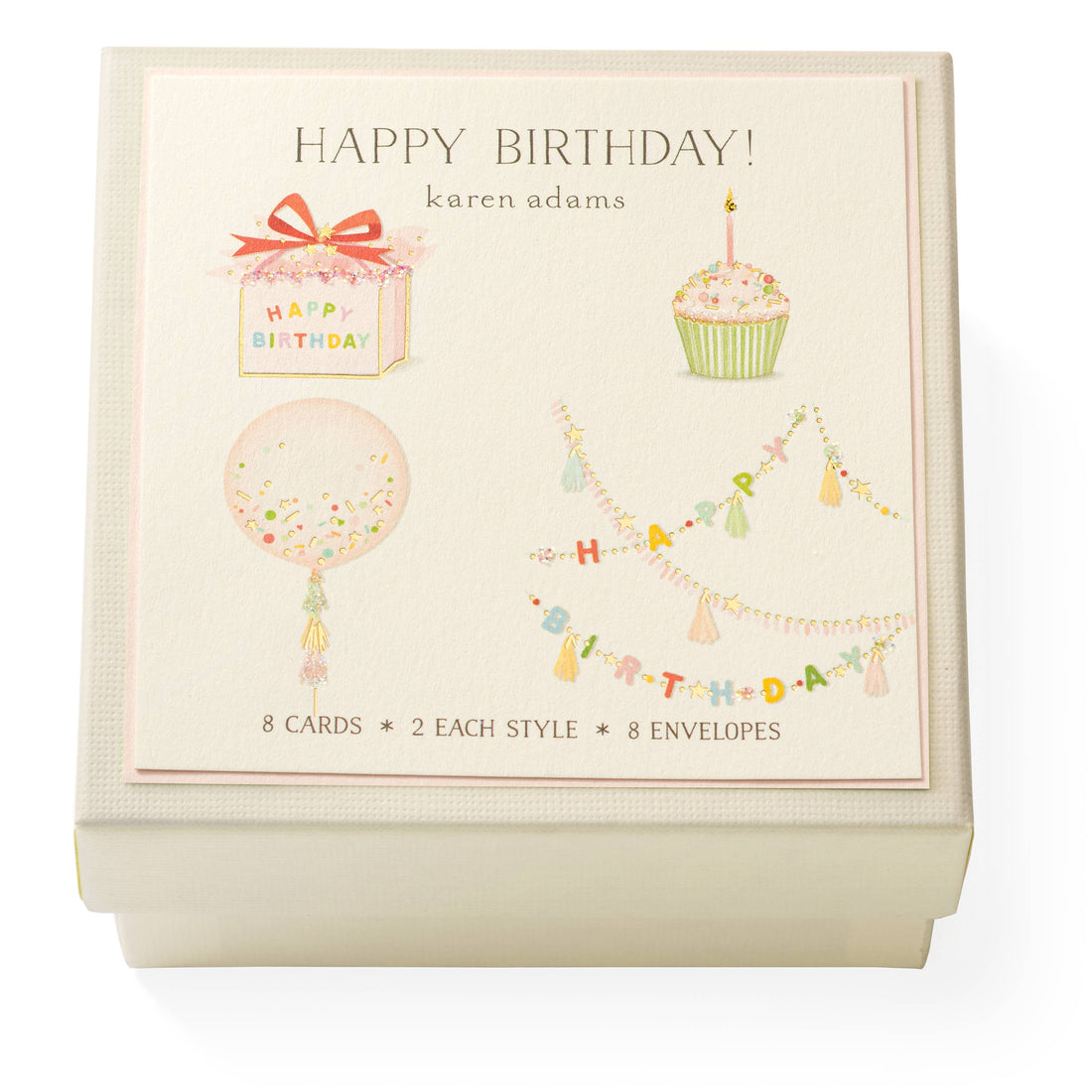 Karen Adams Designs - Happy Birthday Gift Enclosure Box