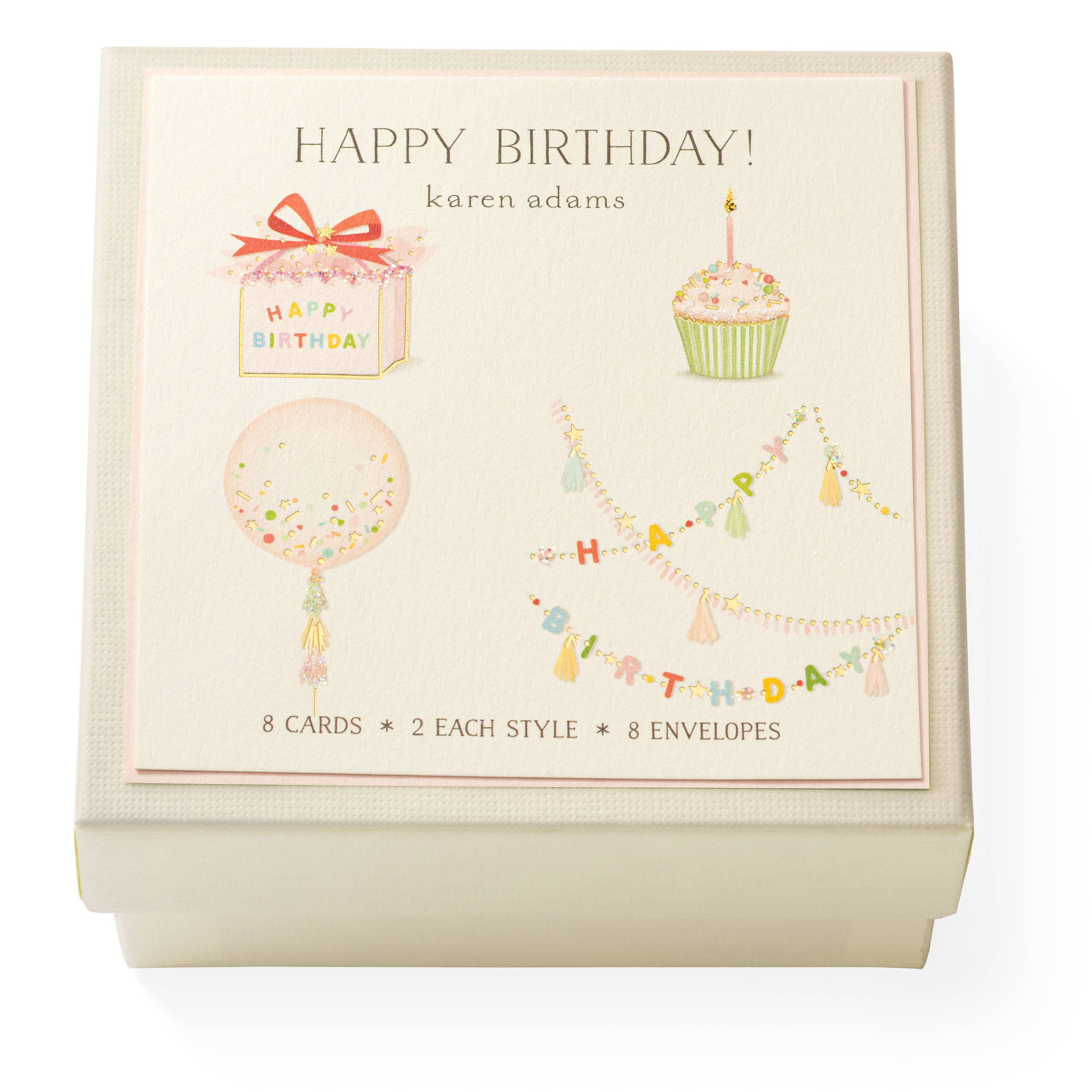 Karen Adams Designs - Happy Birthday Gift Enclosure Box