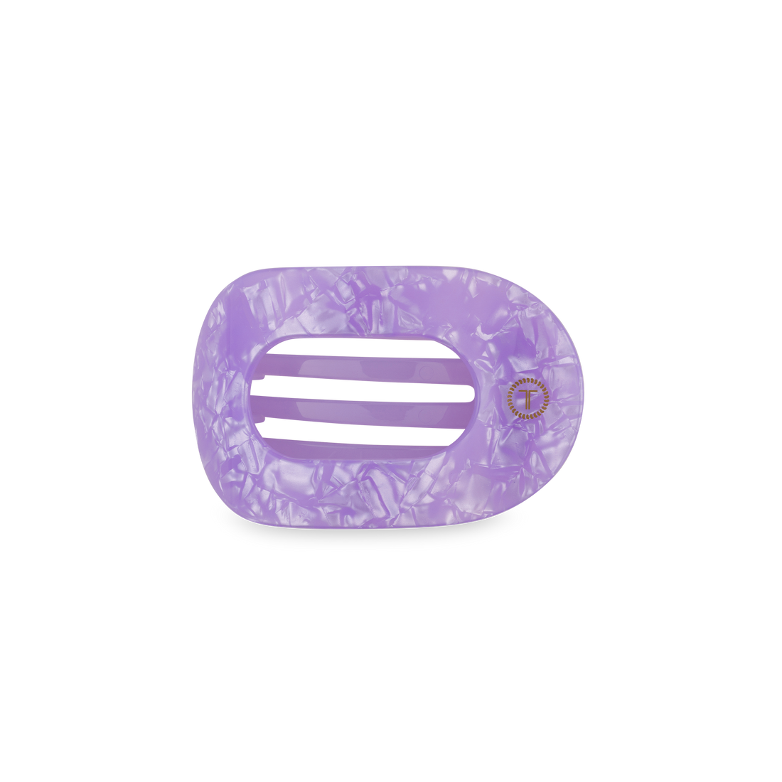 TELETIES - Flat Round Hair Clip | Small | Lavender Mist