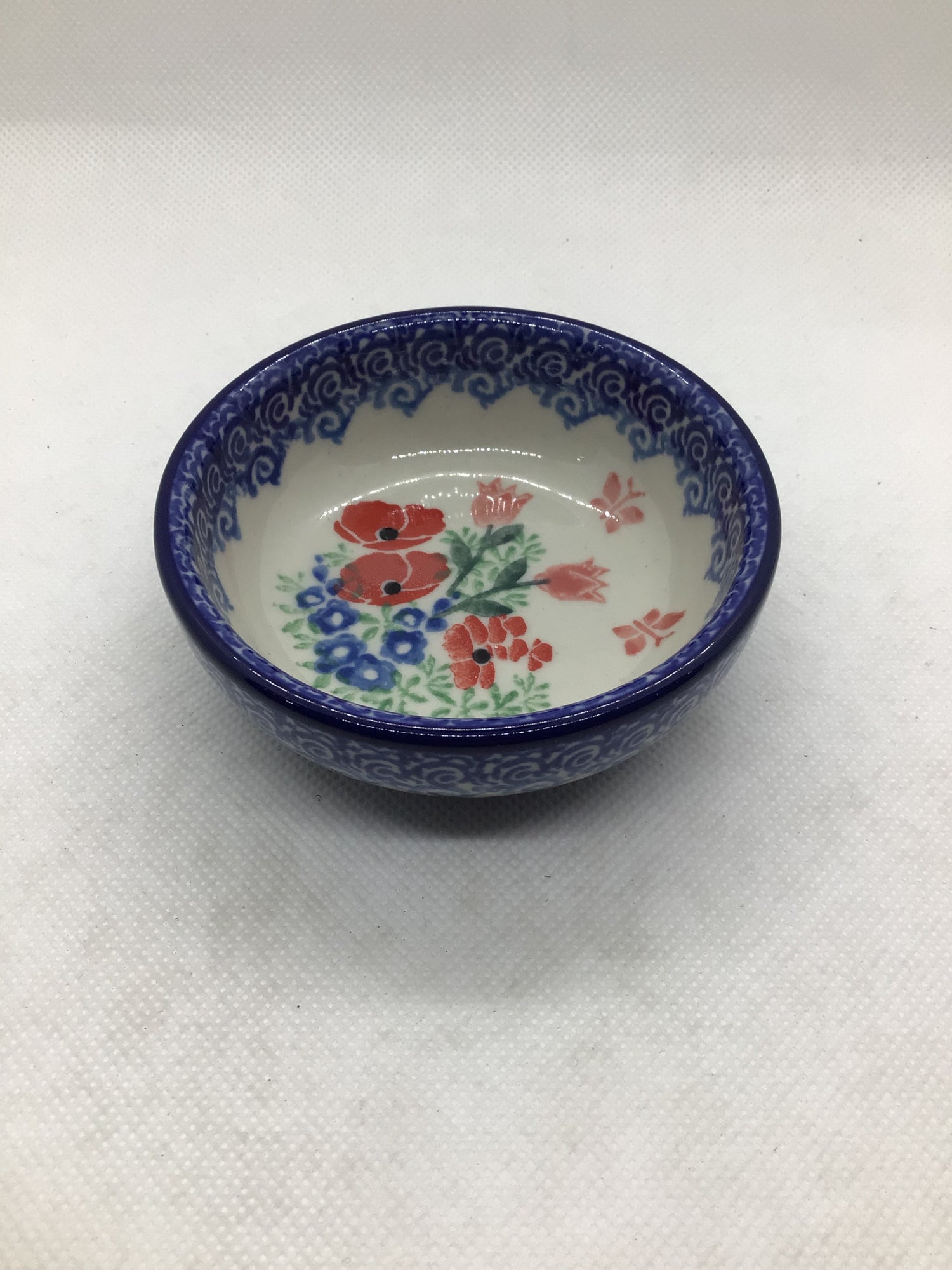 Whimsical Garden Tiny Round Bowl 3.5&quot;