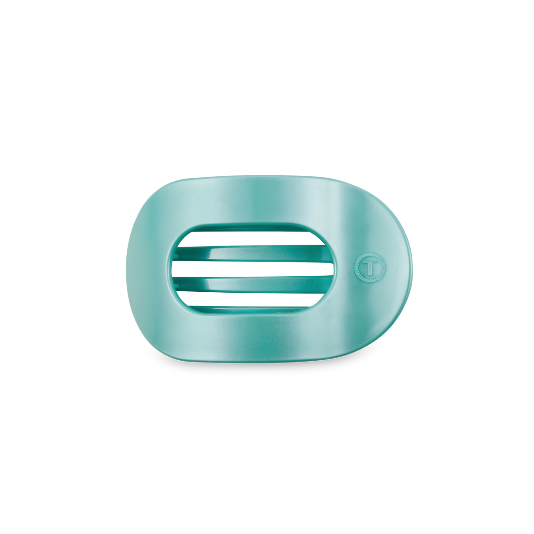 Round Flat Hair Clip | Small | Totally Turquoise