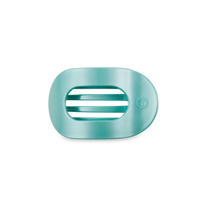 Round Flat Hair Clip | Small | Totally Turquoise
