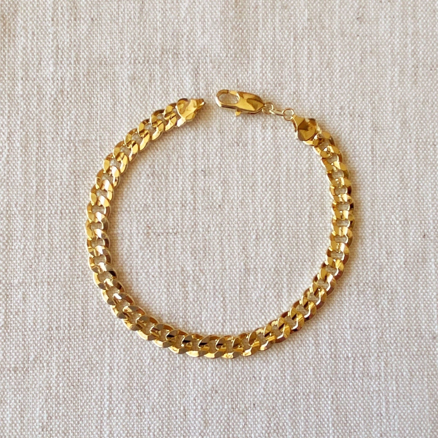 GoldFi - 18k Gold Filled Unisex Cuban Link Bracelet Ankle