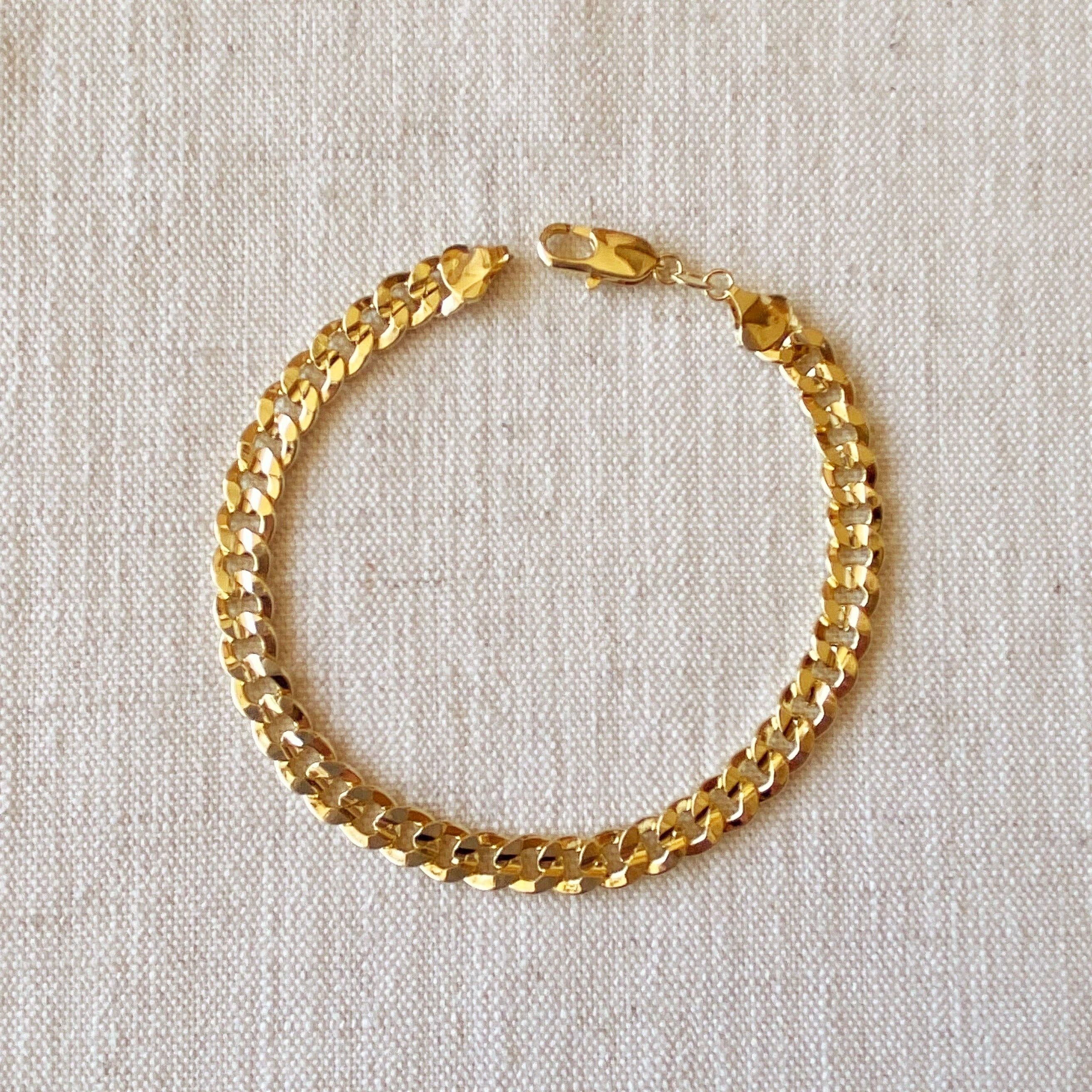 GoldFi - 18k Gold Filled Unisex Cuban Link Bracelet Ankle