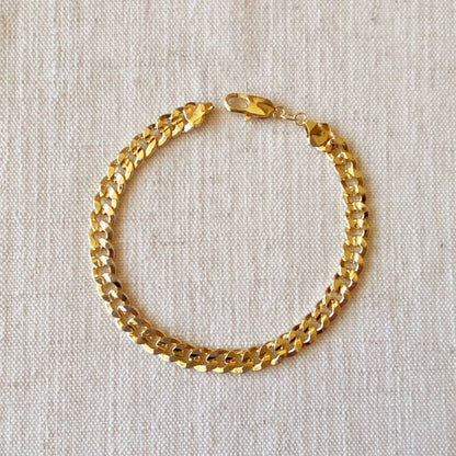 GoldFi - 18k Gold Filled Unisex Cuban Link Bracelet Ankle