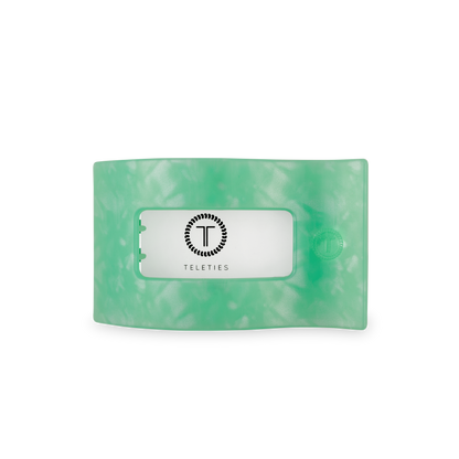 TELETIES - Flat Rectangle Hair Clip | Medium | Spring Splash
