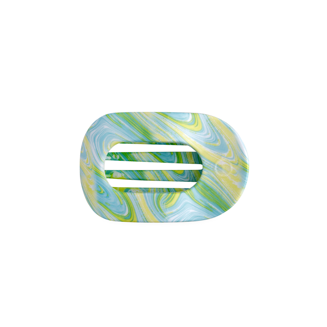 TELETIES - By the Sea Shore | Small | Flat Round Hair Clip