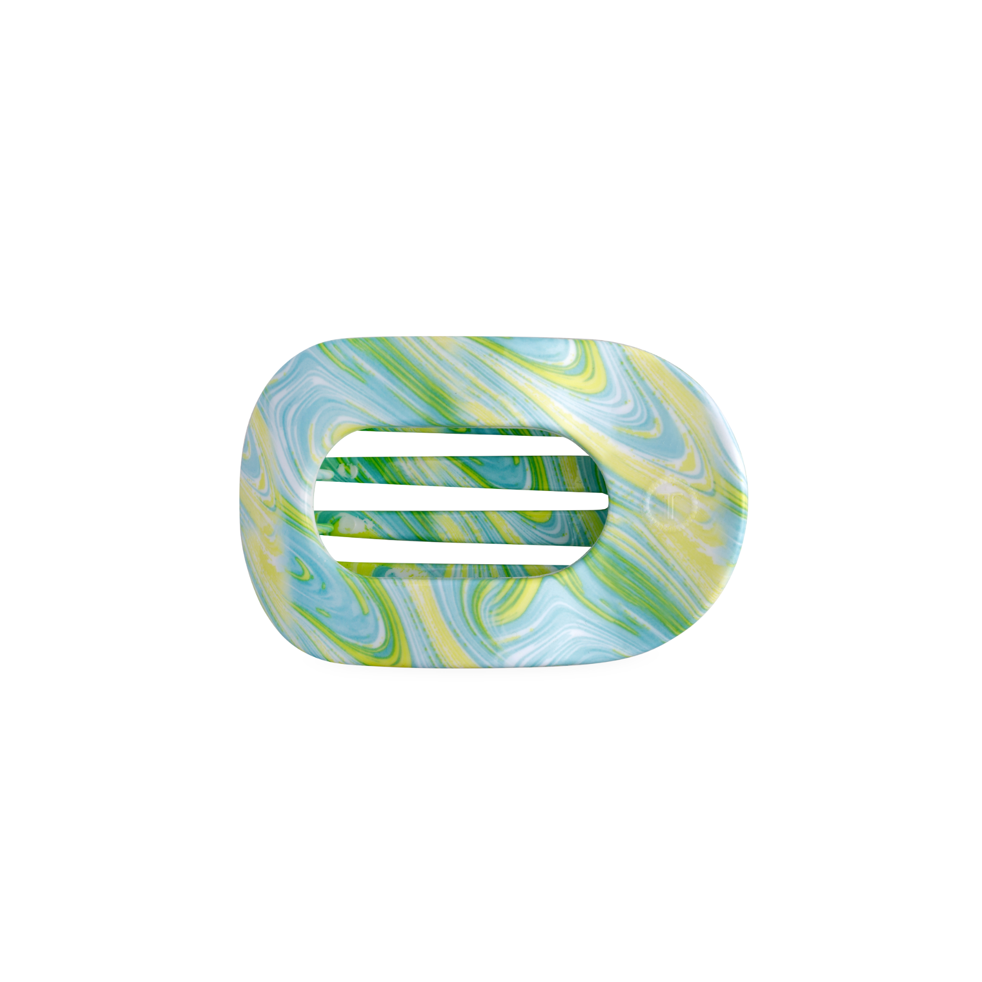 TELETIES - By the Sea Shore | Small | Flat Round Hair Clip
