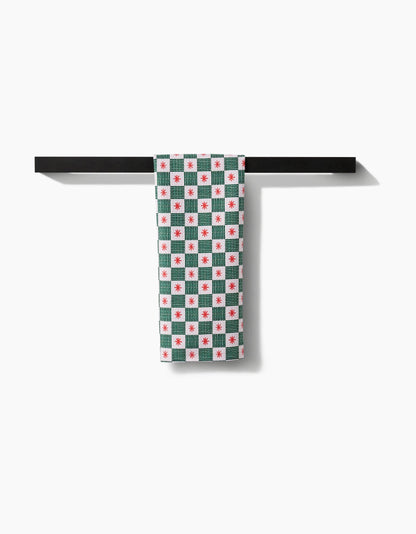 Jolly Grid Tea Towel