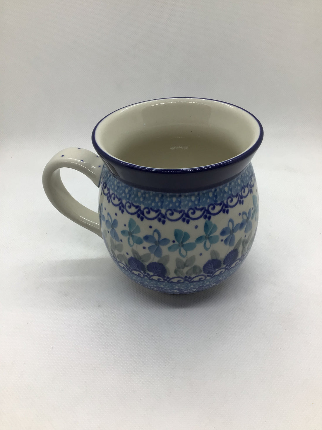 Blue Orchids Bubble Mug 16 oz.