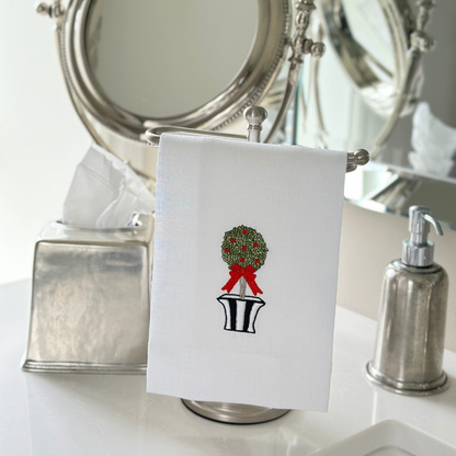 Holiday Topiary Towel