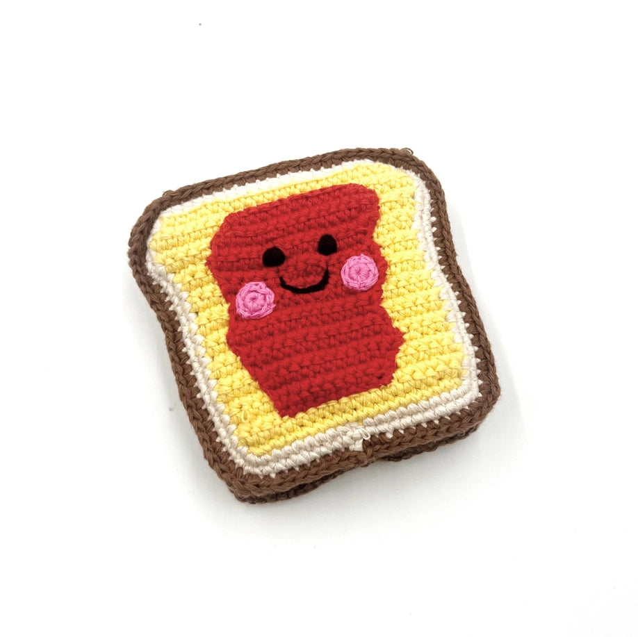Pebble Rattle- Jammy Toast