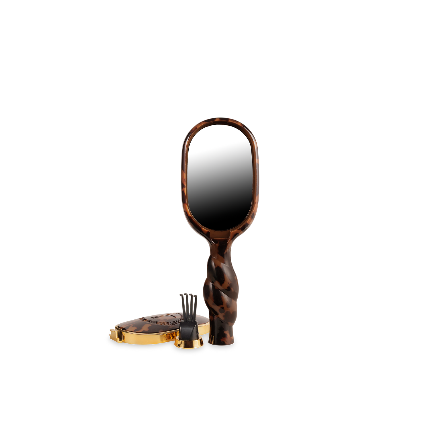 TELETIES - Mini Detangler Brush for Medium Hair - Tortoise