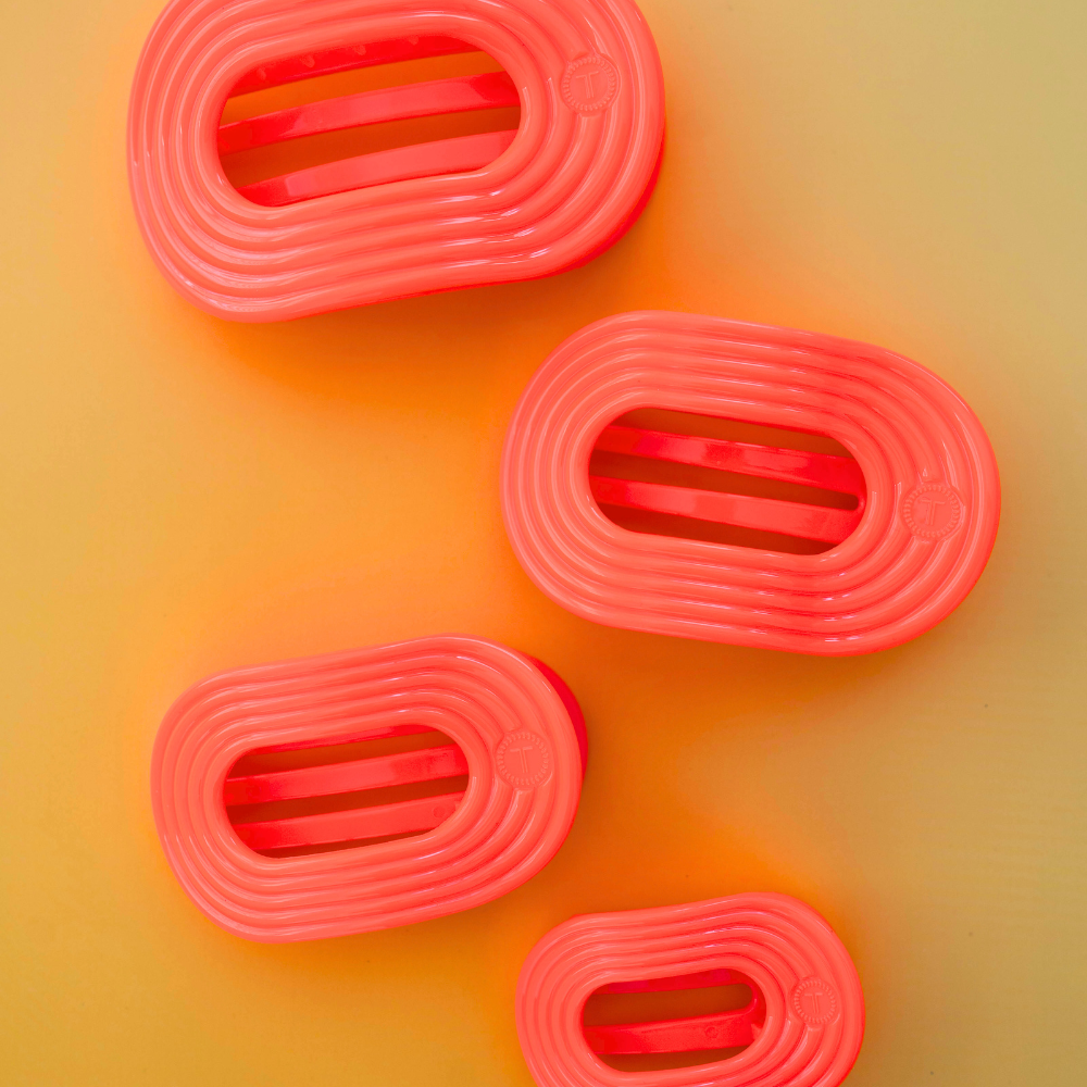 TELETIES - Flat Round Hair Clip | Large | Darty