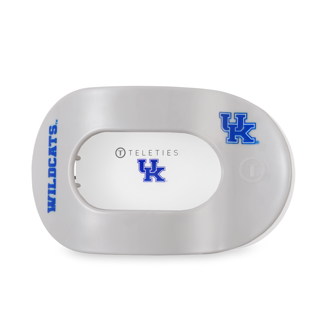 TELETIES - Flat Round Hair Clip | Large | Go Big Blue!