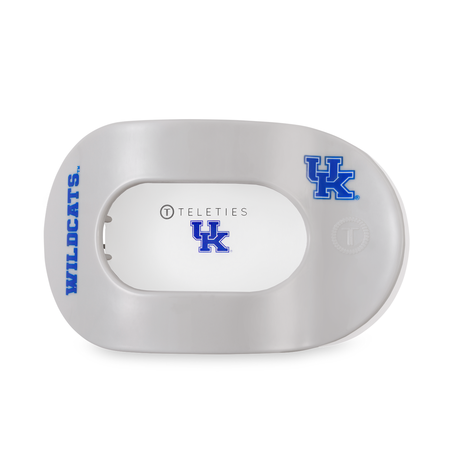 TELETIES - Flat Round Hair Clip | Large | Go Big Blue!