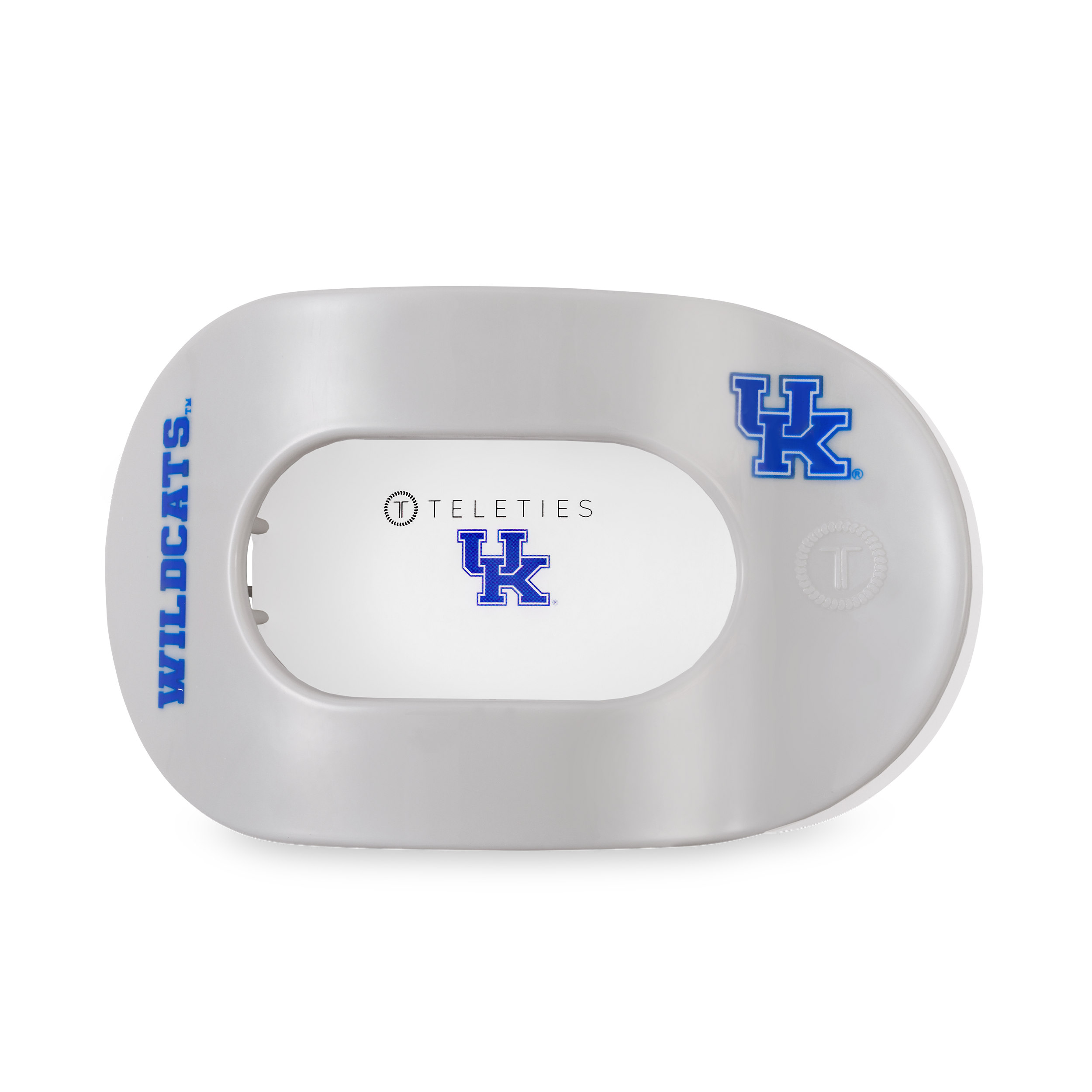 TELETIES - Flat Round Hair Clip | Large | Go Big Blue!